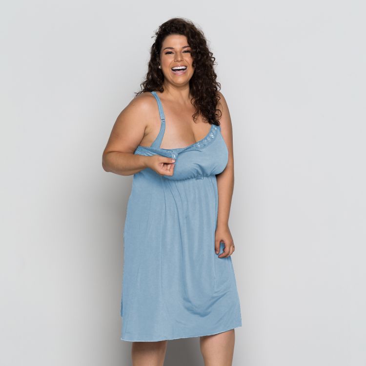 Camisola Amamentação Microfibra Plus Size