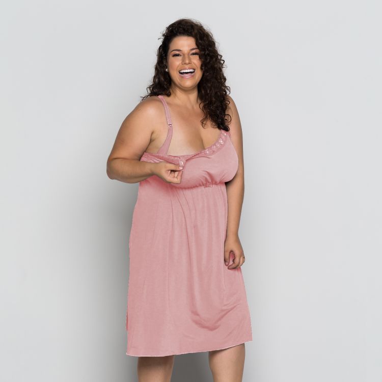 Camisola Amamentação Microfibra Plus Size