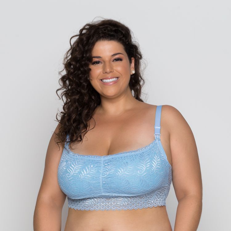 Sutiã Top Amamentação Plus Size Renda