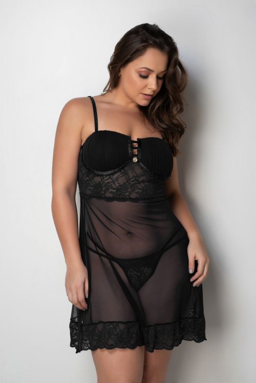 Camisola Sexy Luxo Plus Size